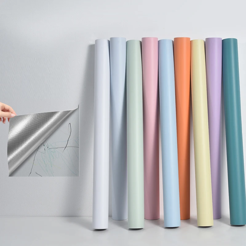 

5M Putty White Wallpaper Self-adhesive Waterproof And Moisture-proof Household Dormitory Bedroom Thickened Wall Wallpaper