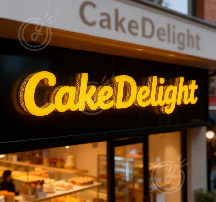 Sign for Business Acrylic Neon Letters Advertising Custom Light Logo Signs Businesses Led Shop Signage Behind Luminous Labels 3d