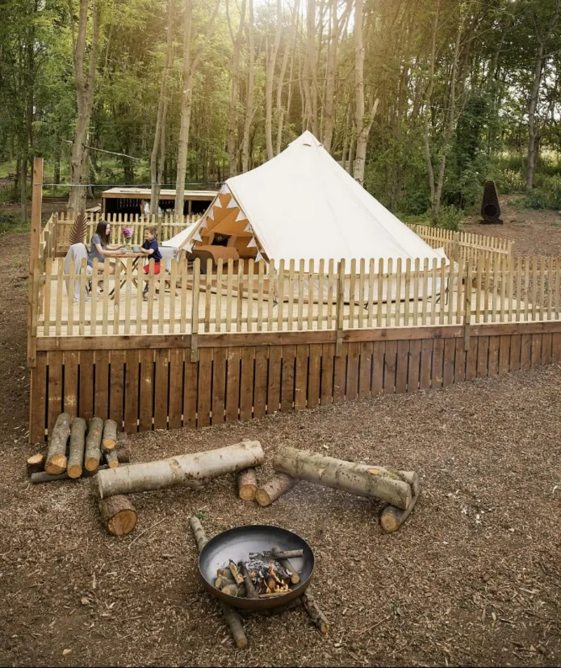 Cotton Canvas Bell  Tents  Outdoor Camping Equipment Accessories Camping & Hiking Glamping Tent