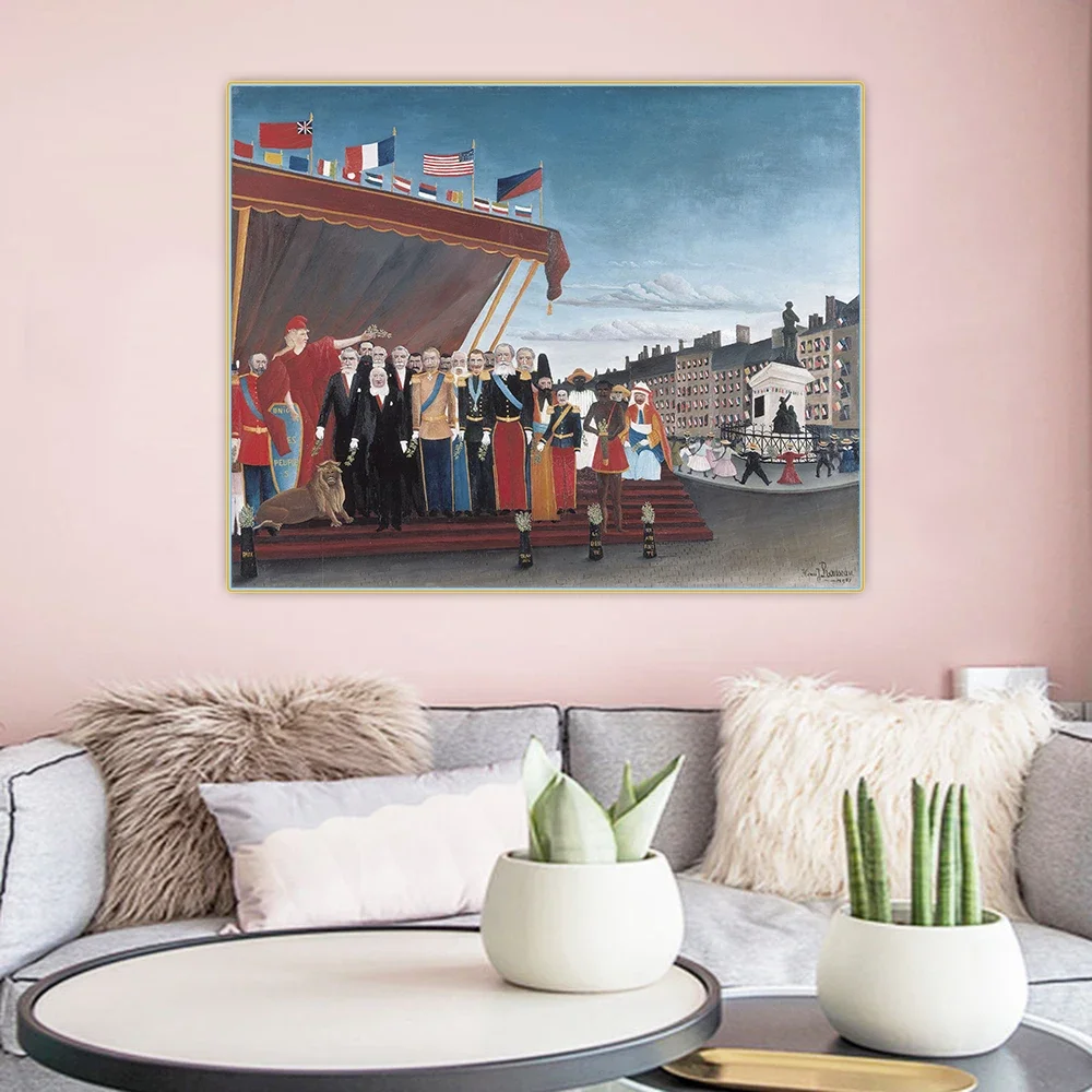 Citon Henri Rousseau – les représentants des pouvoirs étrangers, peinture à l'huile sur toile, image murale, décor de fond, décoration de maison