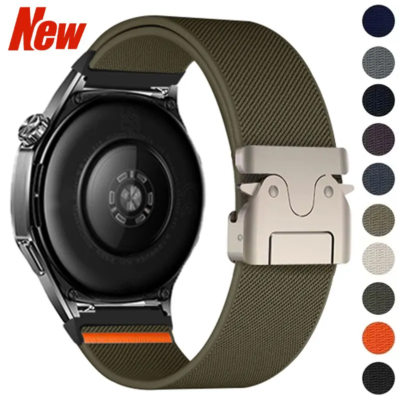 20mm 22mm Uhrenarmbänder für Samsung Galaxy Watch 7/FE/5/pro/6/4/Classic/3 Fallschirmarmband für Huawei Watch GT 2 3 4 5 Band