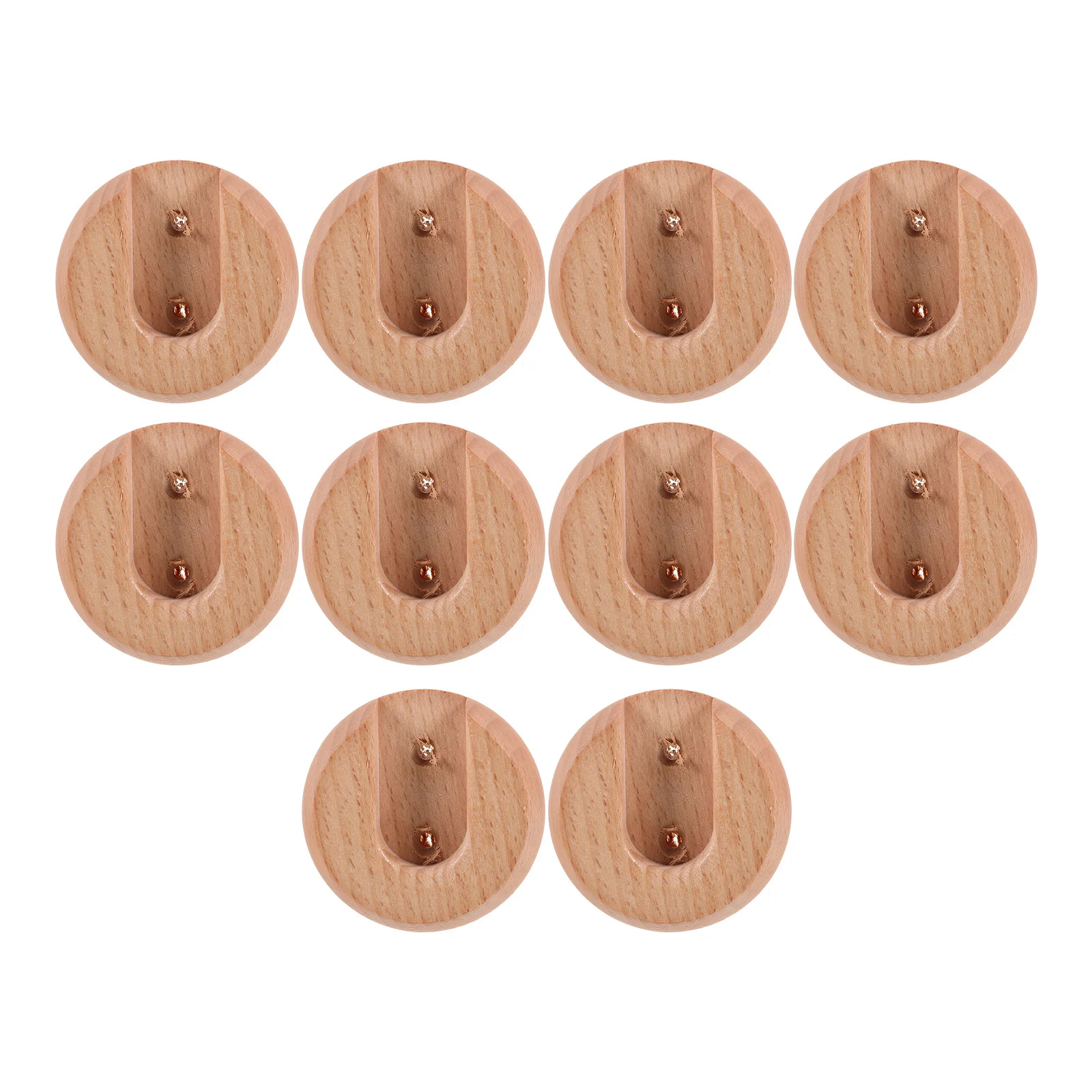 

10Pcs Closet Rod Bracket Wood Pole Socket Support for Wardrobe Towel Rod Shower Curtain Holder Easy Install Home Essential