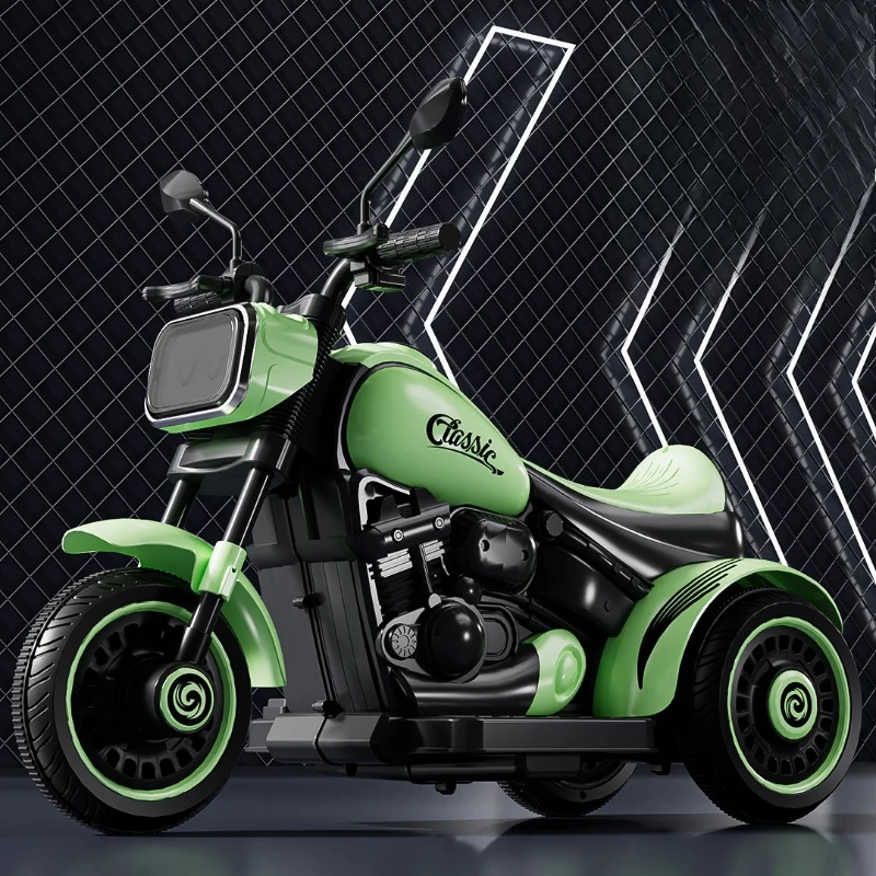 دراجة نارية كهربائية للأطفال 3 عجلات لعبة عن بعد سيارة بلوتوث موسيقى تمكين عجلات مضادة للانزلاق PP مادة آمنة تجربة ركوب ممتعة