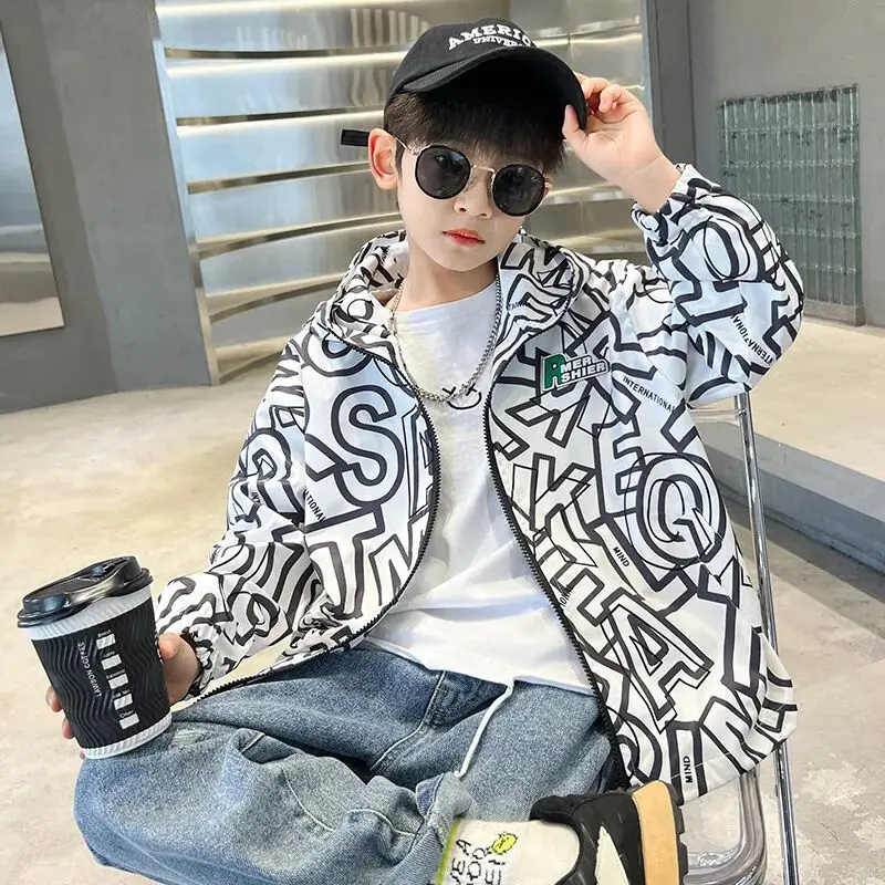 

Boys' Autumn Jacket 2025 New Style Zhongda Children's Cool Handsome Coat Boys' Spring and Autumn Kids Stormtrooper Jacket