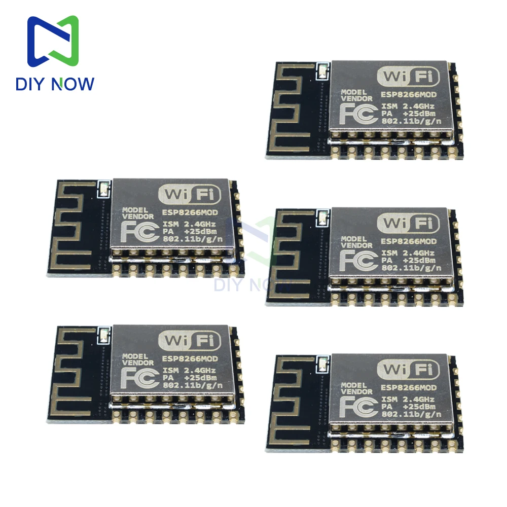 5PCS ESP8266 ESP-12F Serial Port WIFI Remote Wireless Control Module with RTOS Support and Integrated Wi-Fi MAC/BB/RF/PA/LNA