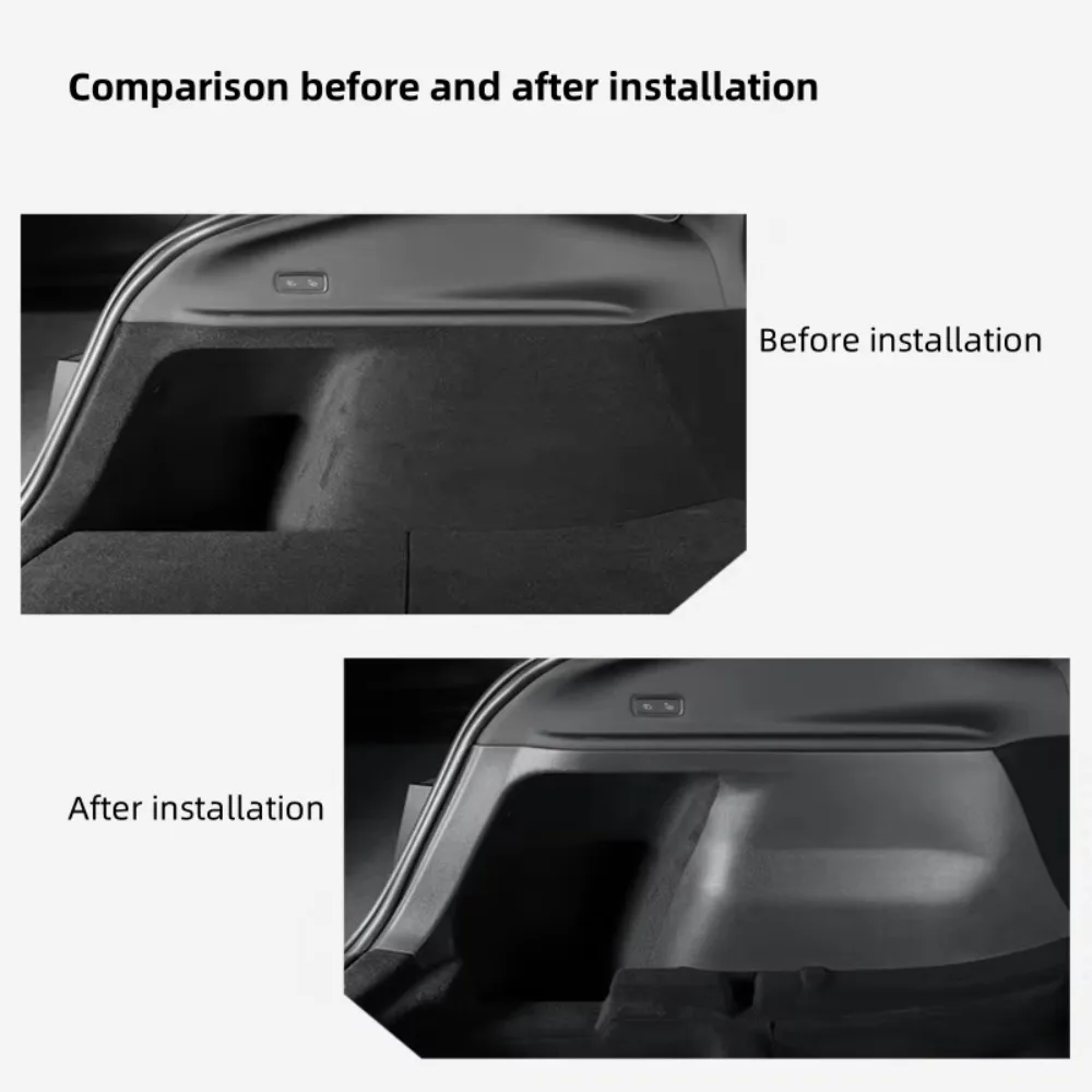 For Tesla Model Y Juniper 2026 Trunk Both Side Guard Plates Anti-Dirty Protective Pads Anti-Scratch Cover Interior Accessorie