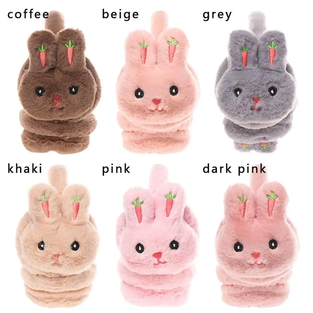 Winter Thick  Cartoon Rabbit Warm Earmuffs Ear Protection Ear Cover Ear Warmers