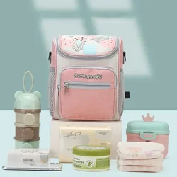 Borsa per mamma impermeabile borse per pannolini universali borsa per bambini leggera borsa per bambini borsa per cartoni animati bottiglia per il latte per passeggino