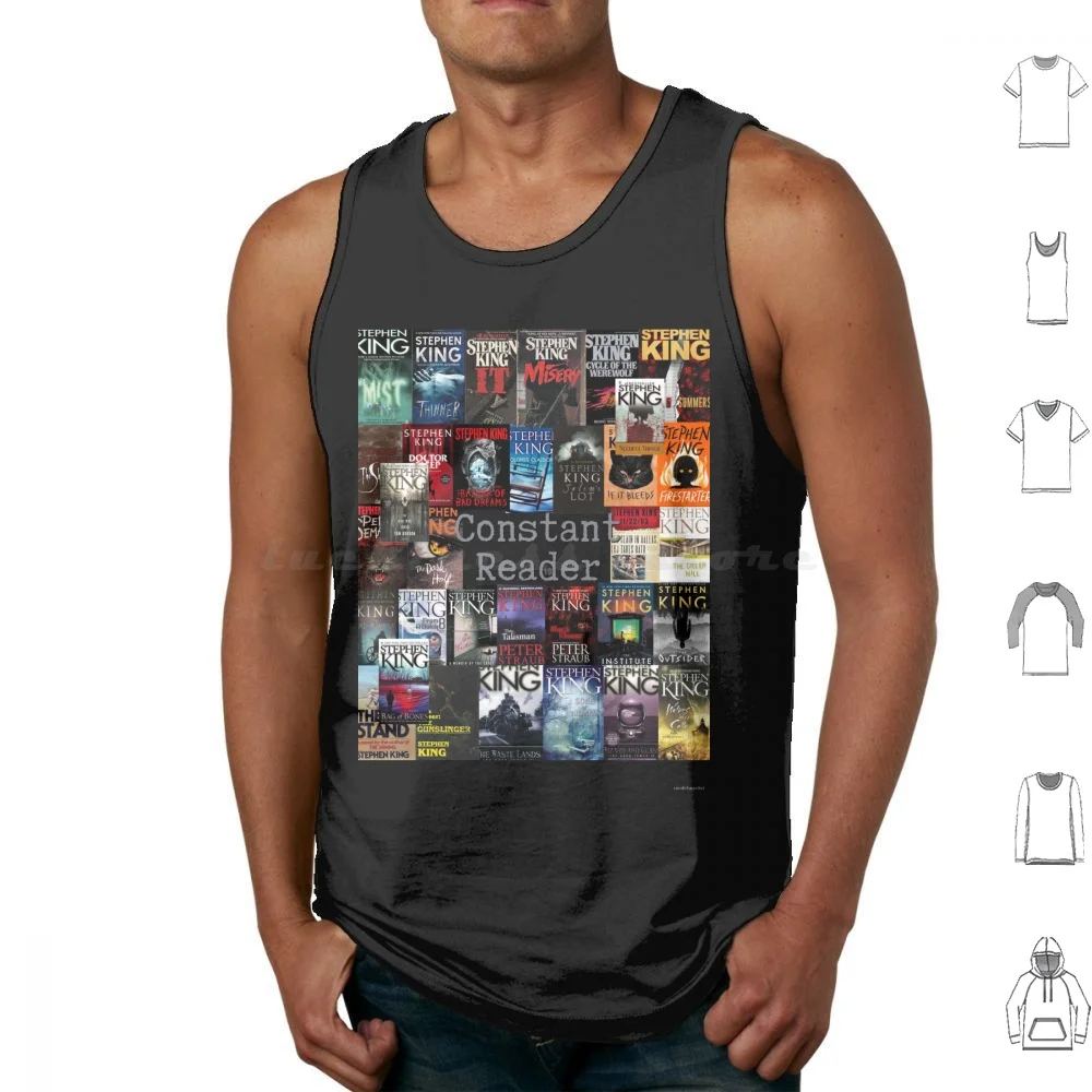 Stephen King Book Covers , Constant Reader Tank Tops Vest Sleeveless Stephen King Book Covers Stephen King Horror