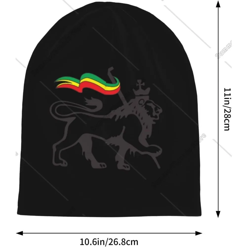 Rasta Lion of Judah Adult Knitted Hat Beanie Winter Warm Skull Hat - Men Women