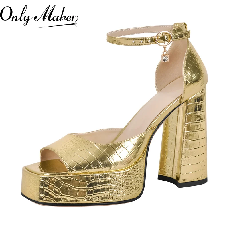 onlymaker-sandales-dorees-a-talons-hauts-epais-et-plateforme-imprime-pierre-pour-femme