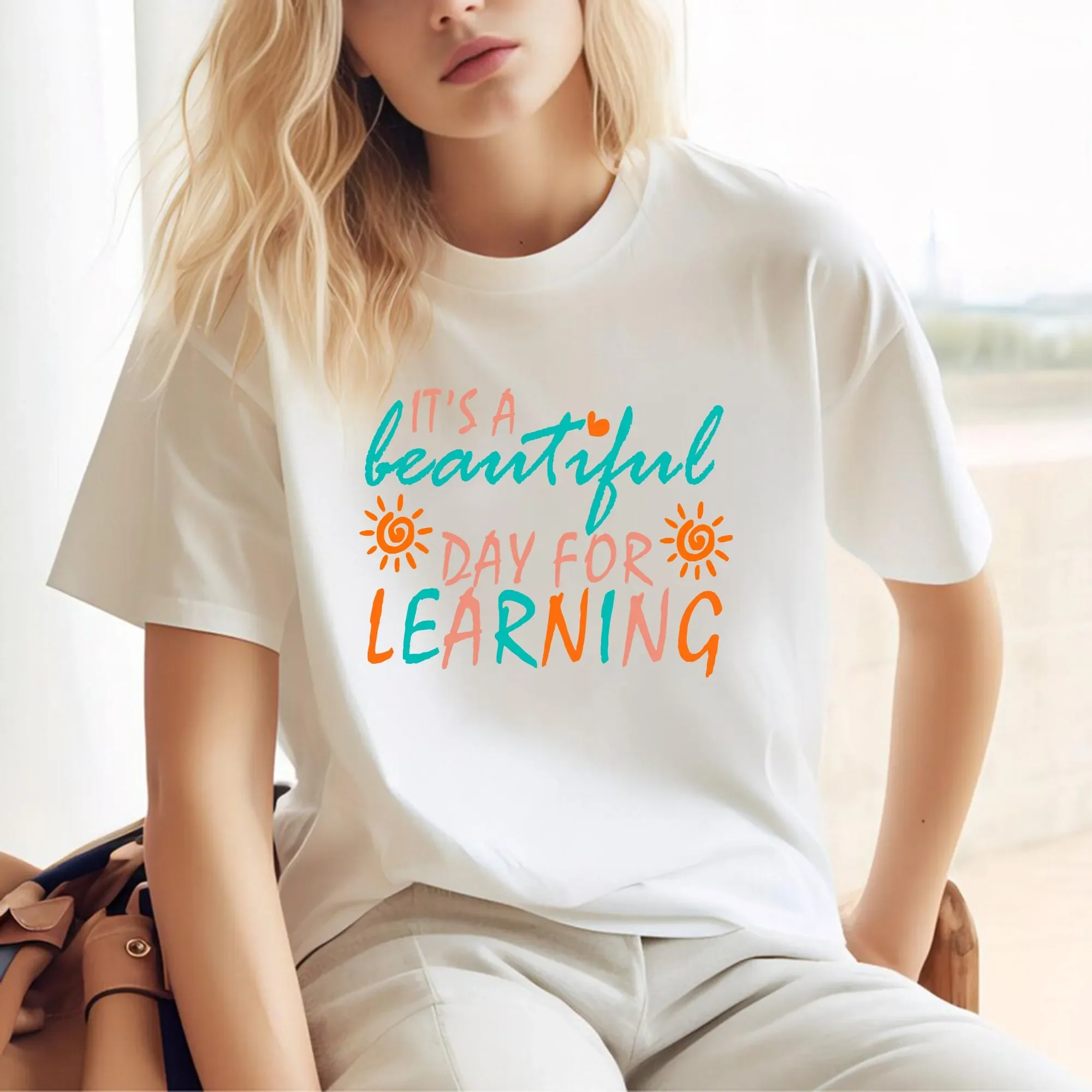 Teacher T Shirt It'S A Beautiful Day For Learning Life Teach Love Inspire Team