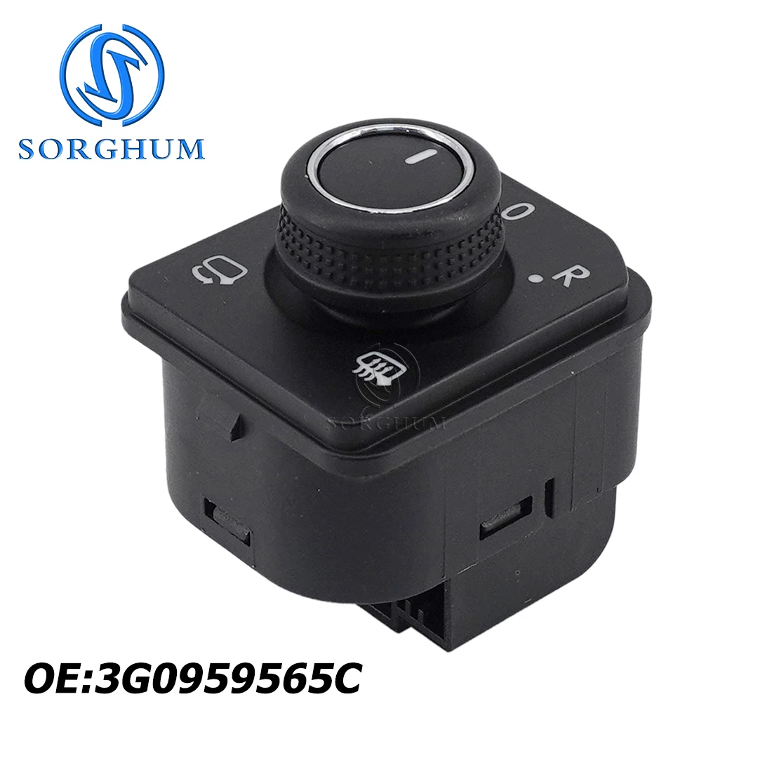 SORGHUM Car Folding Rearview Mirror Control Switch Button For Volkswagen Tiguan Seat Passat 2016 2017 2018 5TD959565 3G0959565C