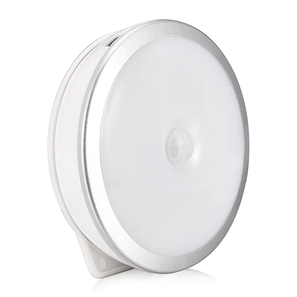 Super Motion Sensor Light 6 Smd 2835 LED Rechargeable Pir Auto on Off Night Light for Closet Cabinet Stairs