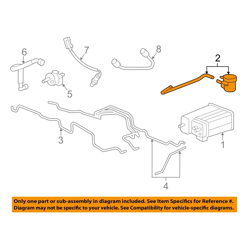 Car Emission-Vent Valve 23287620 20870070 15104152 15136020 Vapor Canister Purge Valve Hose For Buick Chevy Saturn GMC