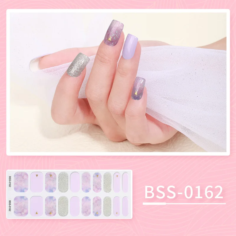 Bandes Adhésives pour Ongles en Gel, Autocollants à Motif de Fleurs Dégradées, Accessoires de miles pour Fille, Lampe UV