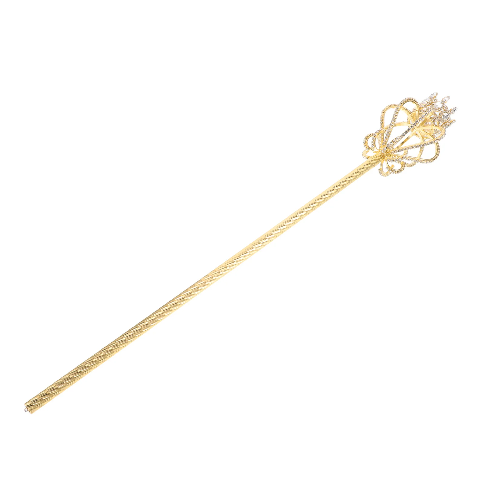 

Crown Rhinestone Fairy Wand Long Scepter Stick for Birthday Party Costume Decoration Prop Fairy Cosplay Props