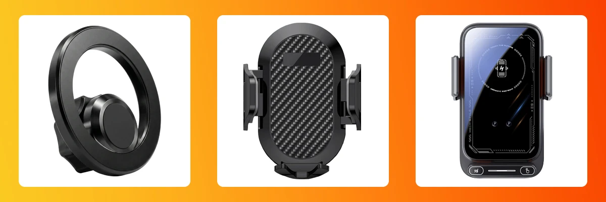 Für Mazda CX8 CX5 KF 2017-2021 2022 2023 2024 2025 Telefonhalter, 2-in-1 Halter- und Basis-Set, OEM Clip-On Design Telefonhalterung – Detail 3