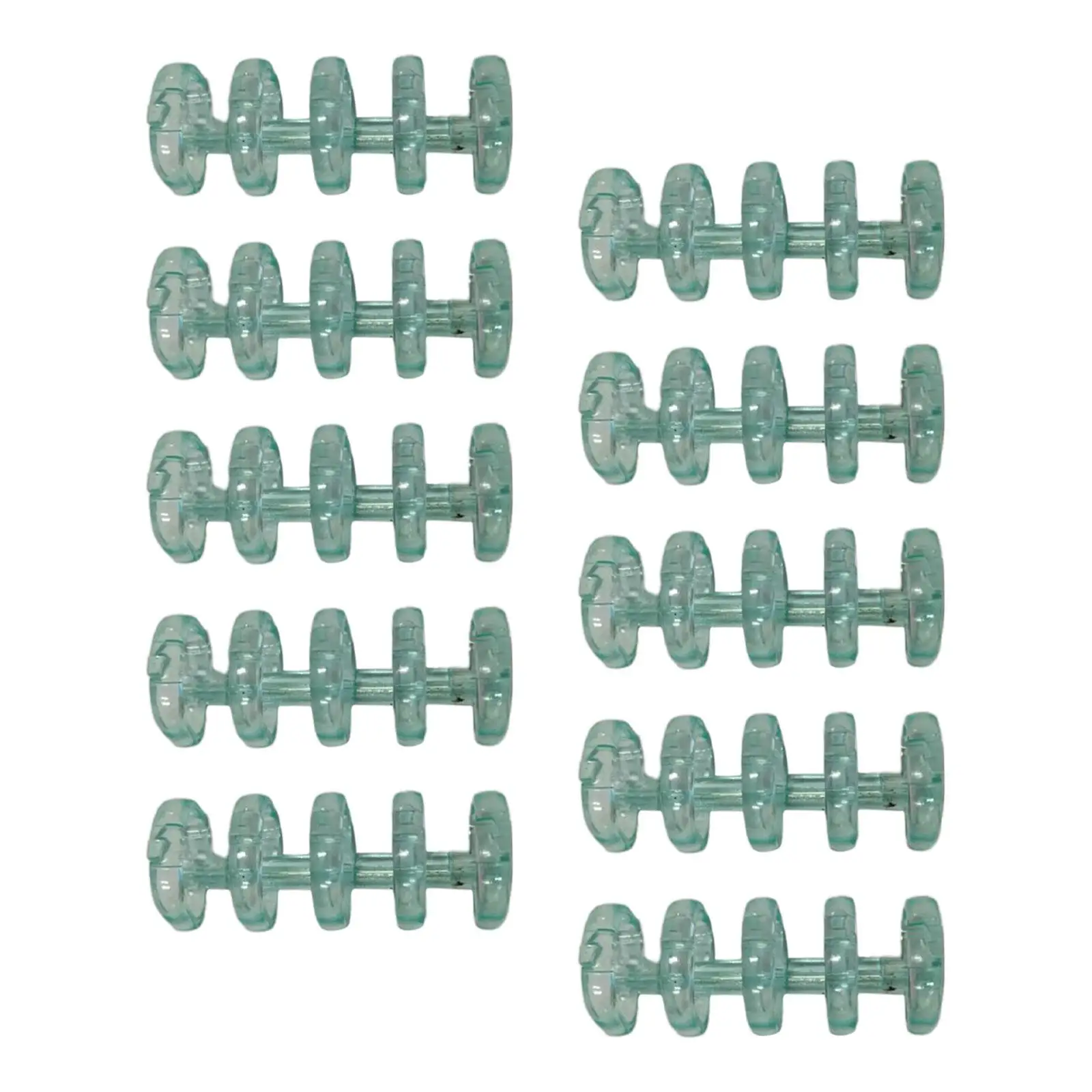 10Pcs 5 Rings Loose Leaf Binder Rings Snap Split Hinged for Diary Notebook