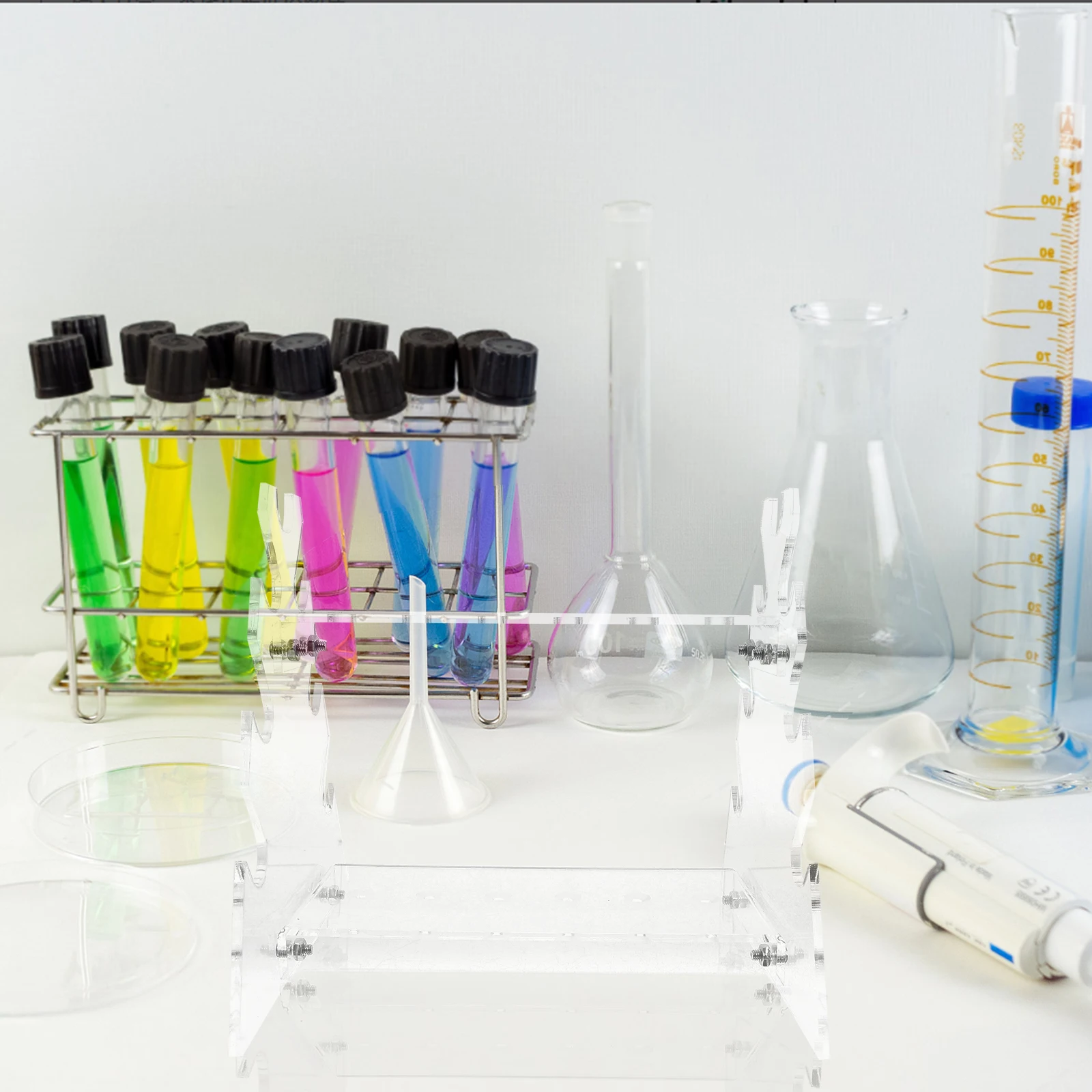 

Glass Pipette Holder Rack Lab Drying Storage Stable Tube Stand Design Space-Saving Laboratory Tube Drying Rack For