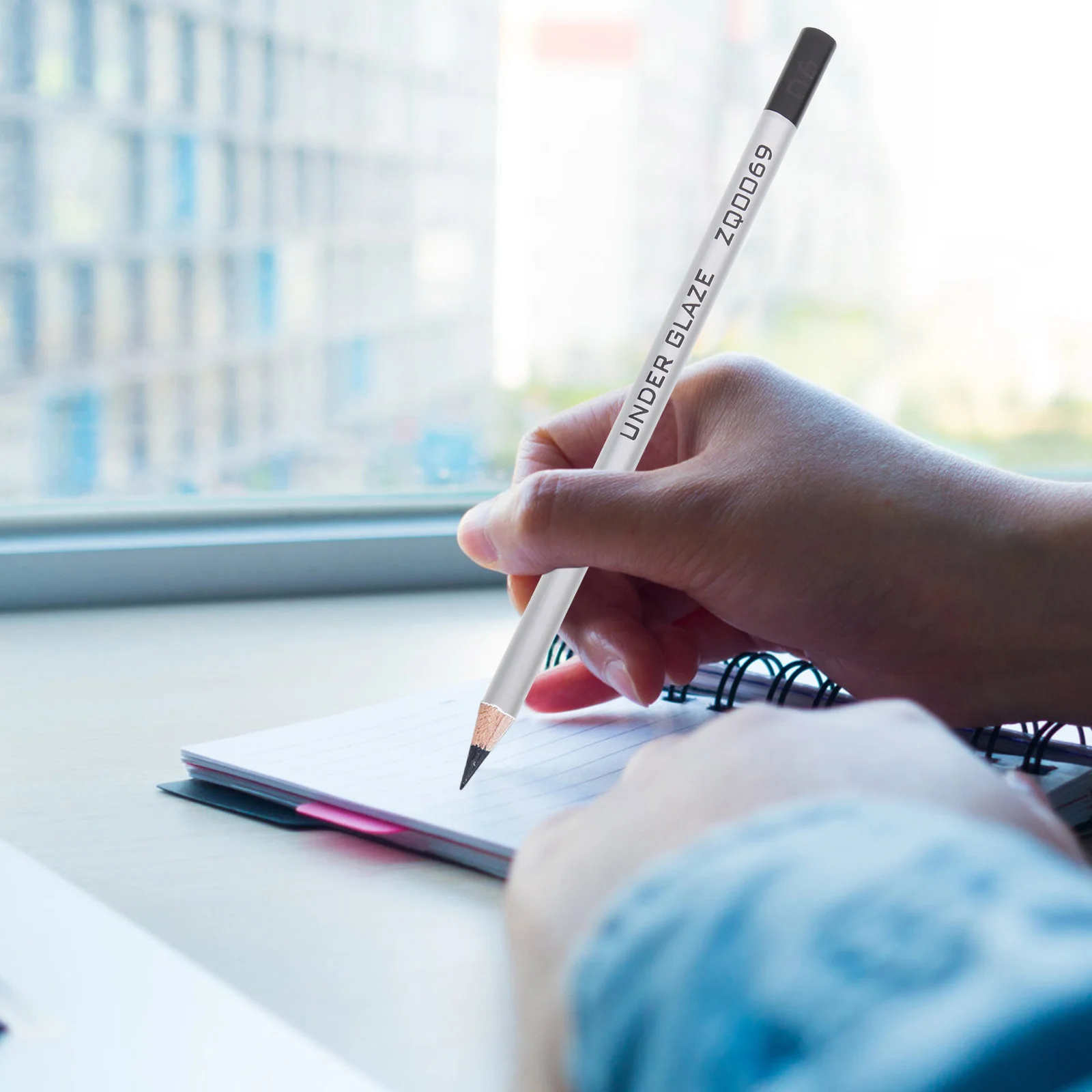 2 Pcs Underglaze Pencil Handicraft Convenient for Pottery Stoneware Decorative Black Pens