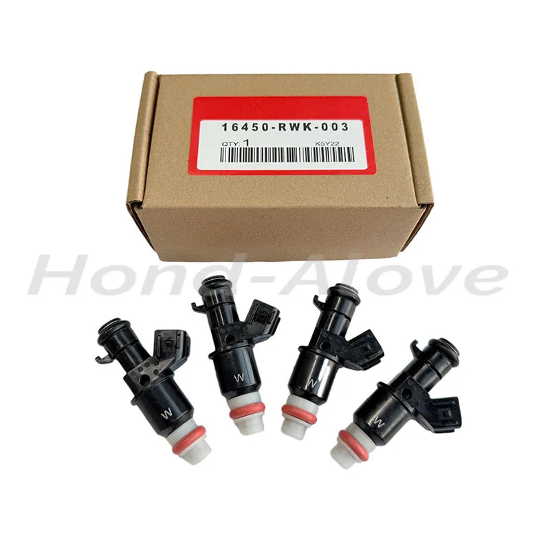 8 holes 16450-RWK-003 4pcs Fuel Injector for Honda Civic FB2 1.8L L4 Brazil model EX DX HX LX 2012-2015 FJ1203 HRV HR-V 16-22