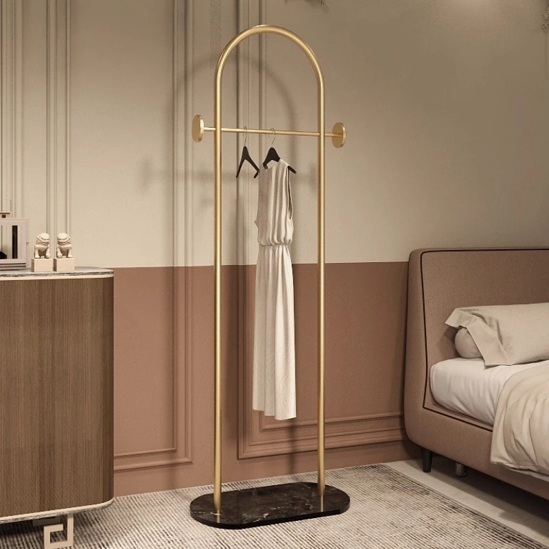Standing Light Luxury Coat Rack Clothes Modern Display Storage Standing Indoor Coat Racks Space Saving Perchero Salon Furniture