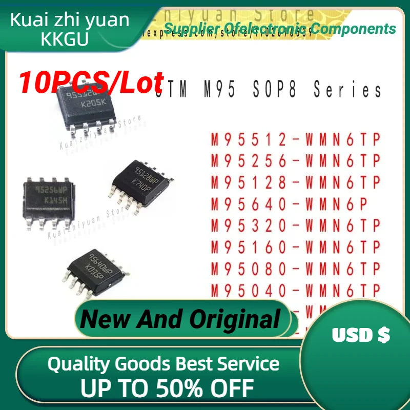 10PCS/Lot New And Original M95512-WMN6TP 95256W 95128W 95640WP 95320W 95080W 95160W 95040W 95020W 95010W Quality Goods In Stock