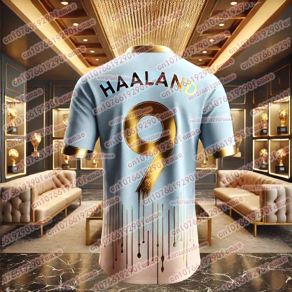 قميص Fan Jersey Premium Haaland Special Edition - قميص رياضي فاخر مطبوع سريع الجفاف للرجال، تي شيرت أنيق للاستخدام الخارجي #3