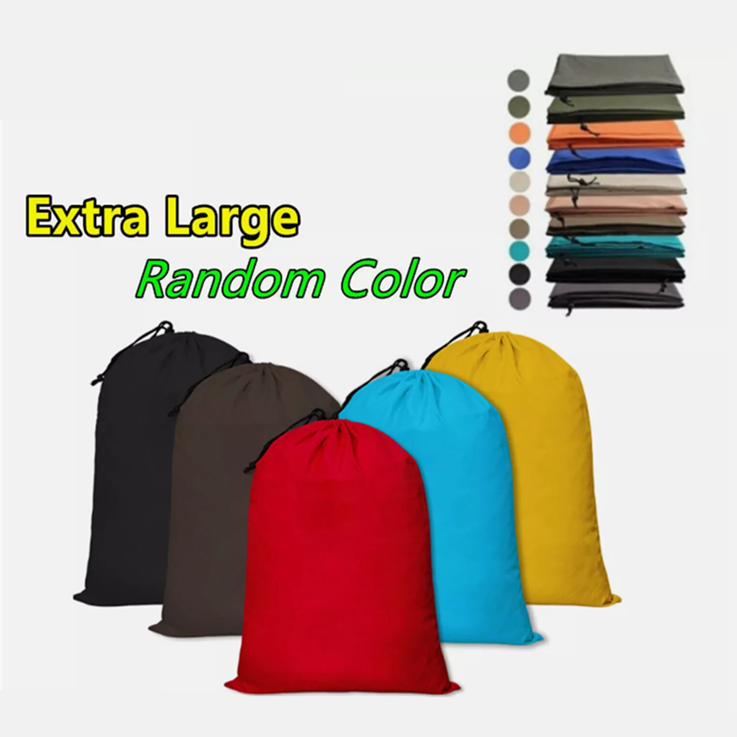 Paquete de 12 bolsas grandes para lavandería de 30 x 40 pulgadas, de nailon y poliéster resistentes, con cierre de cordón, reutilizables, para ropa.
