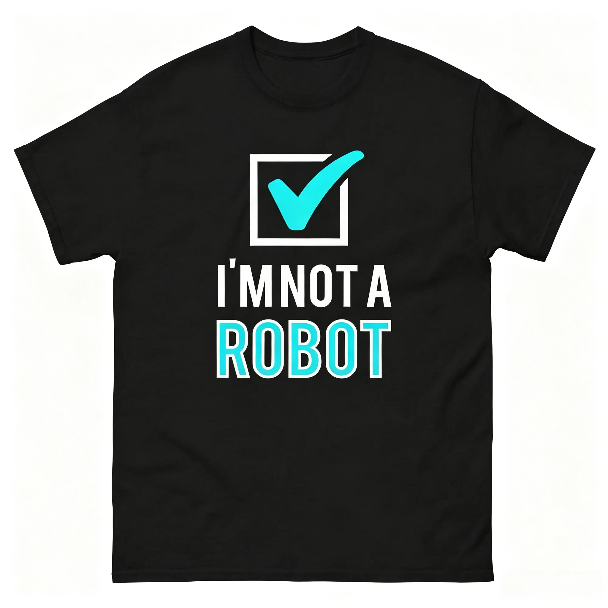 CAPTCHA I'm Not A Robot Graphic Tee, Programmer Unisex Shirt, Developer Gift for Tech Lovers, Coder Humor Top