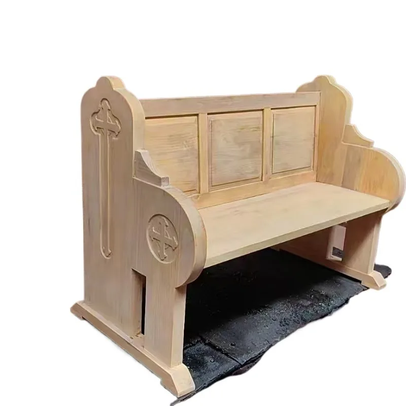 

Solid wood church church lobby armrest pew kneeling congregation chair with meeting chair auditorium
