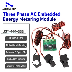 JSY-MK-333 Three-Phase AC Power Metering 100A Three-Phase Power Quality Detector Three-Phase Electric Energy Meter