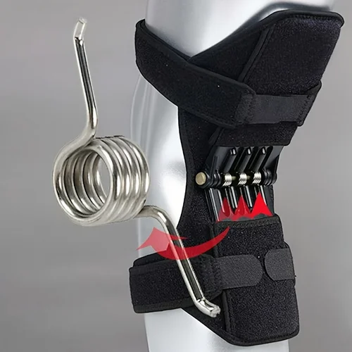 Imagen 2 del producto Rodillera de soporte para articulaciones, elevador antideslizante, alivio del dolor para rodilla, estabilizador de fuerza de resorte, refuerzo de rodilla, trabajo, deportes, ancianos, 2 uds.