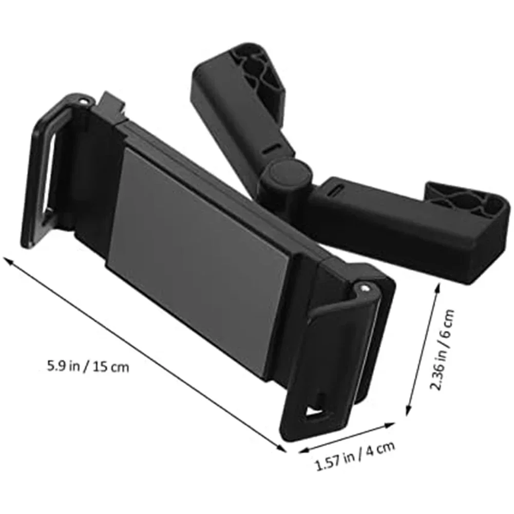 Car Back Seat Headrest Phone Holder Snap-on° Rotating Telescopic Tablet Stand For Phone Tablet 5-13 Inch