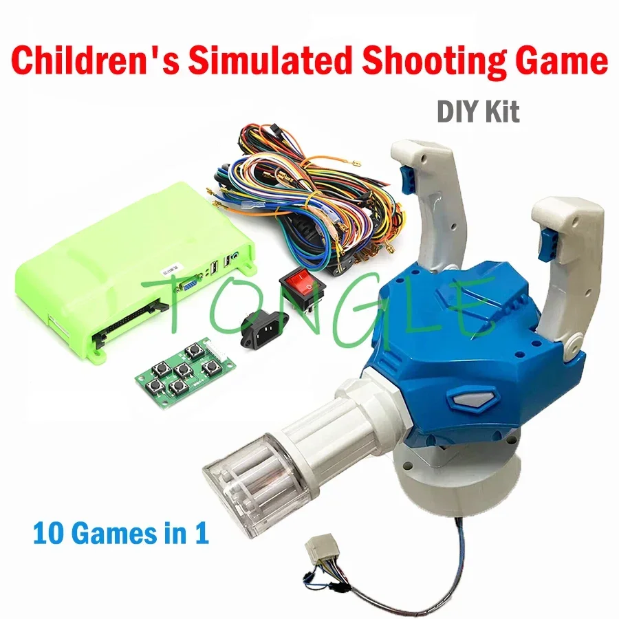 Arcade DIY Kit Ghost Squad Gun Shooting Game Bpard with Cables Wolf Warriors 3 for Children Coin Operated Kiddy Arcade Machine