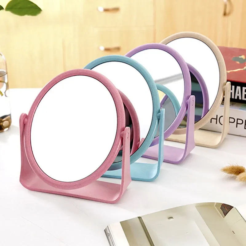 مرايا مكياج دوارة على الوجهين ، شخصية ، مستديرة ، ملونة ، مكبرة ، درجة ، كلاسيكية ، مهجع ، سطح مكتب