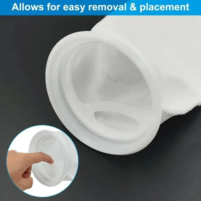 1/5pcs Multifunction Nylon Filter Sump Bags Aquarium Filter Socks Bags with Frame Reusable Fish Tank Filtration Accessories view 3