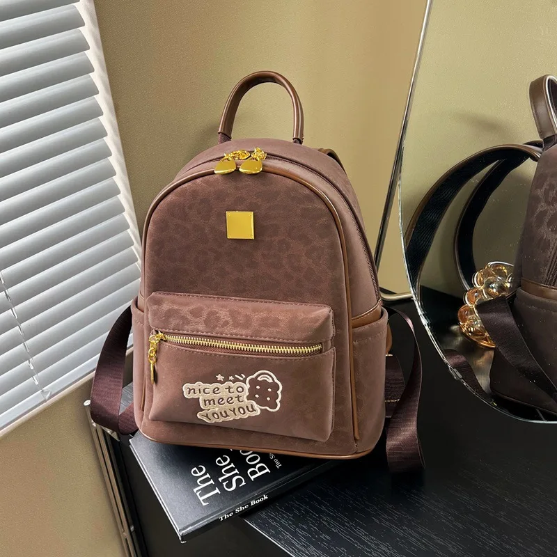 

Детский рюкзак с леопардовым принтом для девочек, модные милые рюкзаки, повседневный дорожный рюкзак, рюкзаки с героями мультфильмов, дизайнерские сумки Mochila