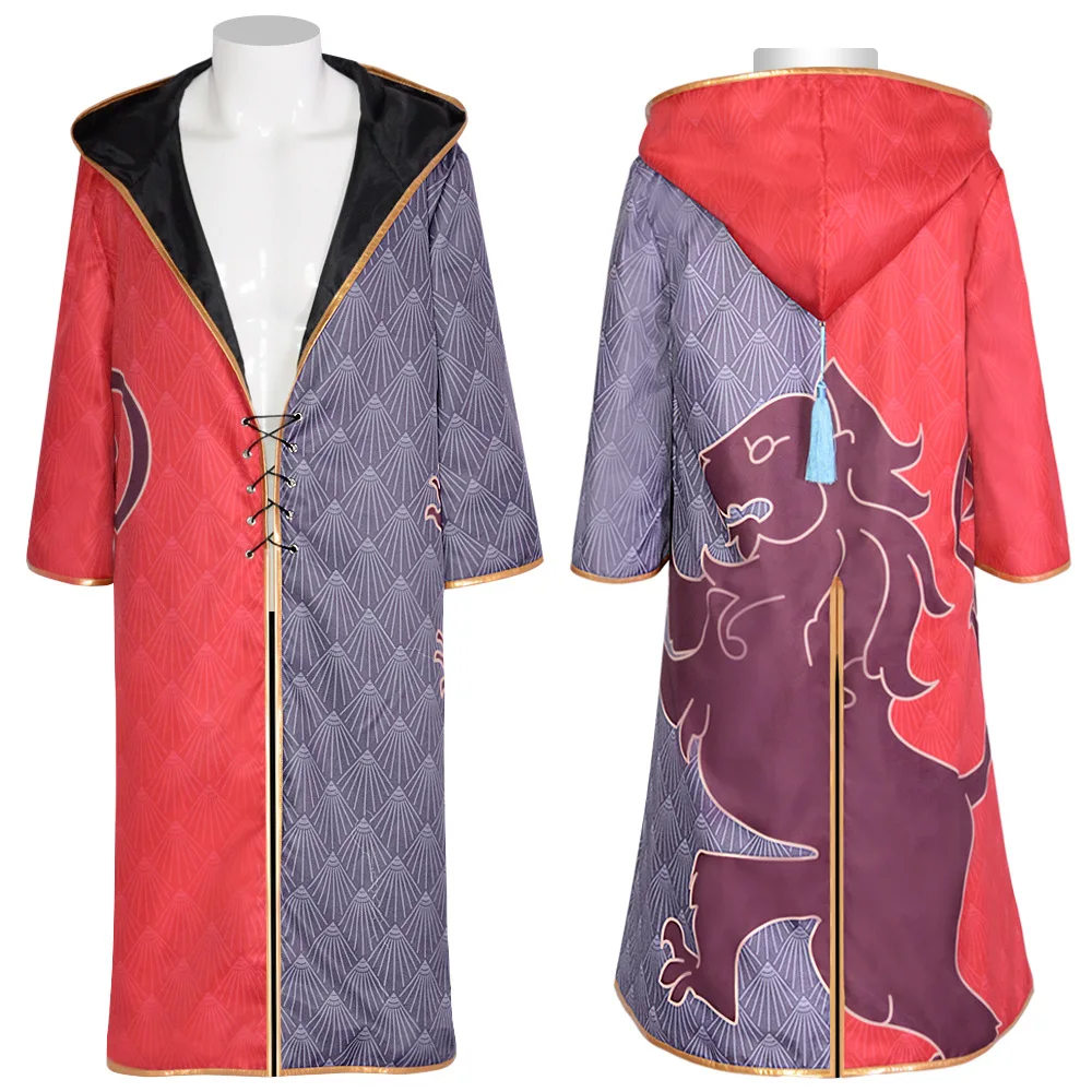 Game Legacy Cosplay Costume Fanatic School Hooded Robe Wizard Cosplay Men Magic Academy Uniform Roleplay Halloween Party Cloak