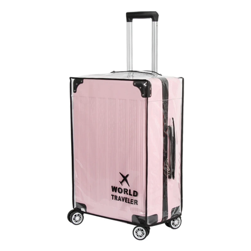 PVC Luggage Cover Waterproof 20 To 30 Inch Suitcase Dustproof Protective Cover Double-Side Transparent Trolley Case Cover