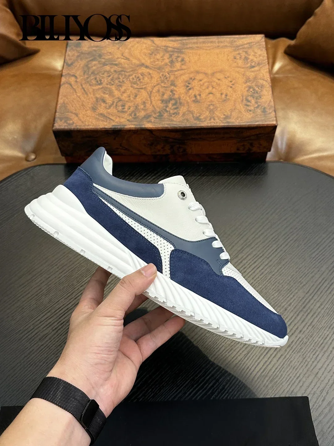 BLLIYOSS Classic Running Shoes 2026 New Men lace up Casual Sports Shoes Comfort High Quality Outdoors European big size 39-44
