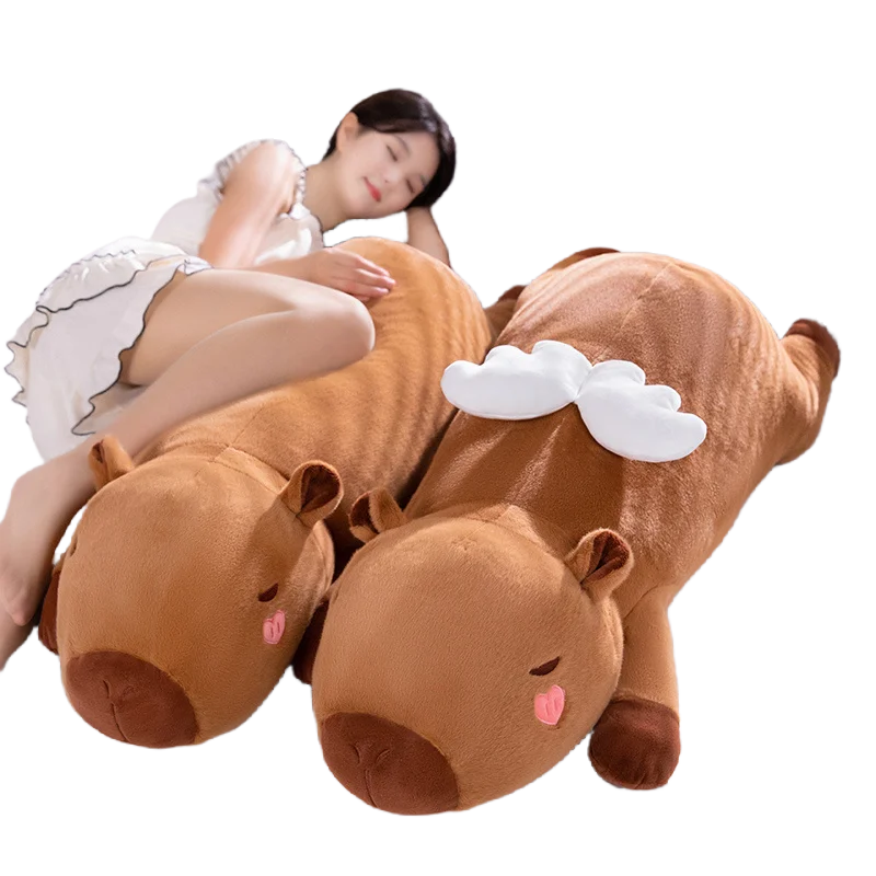 新品　10周年記念 　カピバラさん ぬいぐるみ 天使　天使の羽 非売品】カピバラさん 10周年記念商品 キュッピーさん 羽 ピンク