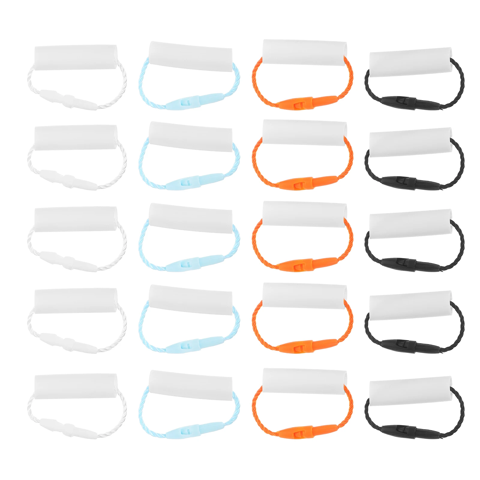 

20pcs Name Circle Buckle Tags for Backpacks Kids Bags Plastic Labeling School Daycare Use Nametags Labels Clothing Name