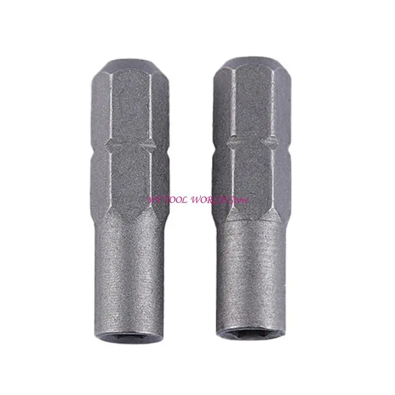 2 Pack Hexagonal Screwdriver Bit 6.35 mm 1/4Inch Bit Adapter for Bits 4mm A2BB
