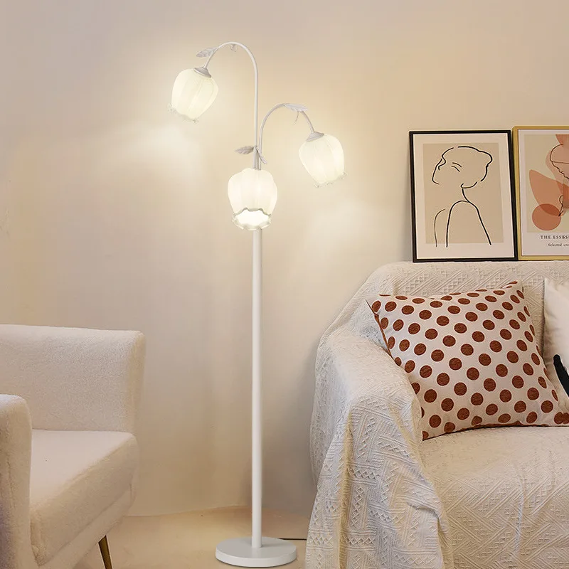 Moderne Bloem Vloerlamp Nordic Bell Orchidee Vloerlamp Voor Woonkamer Slaapkamer Hoek Decor Creativce Bed Verlichtingsarmaturen