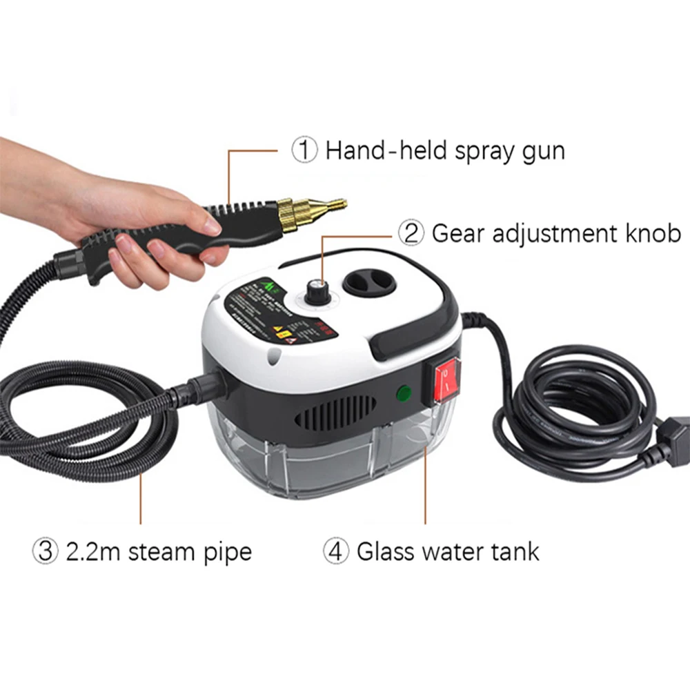 Steam Cleaner 2500W Steam Generator For Home Range Hood For Kitchen Furniture Dry Cleaning Multi Tip High Pressure Cleaner New