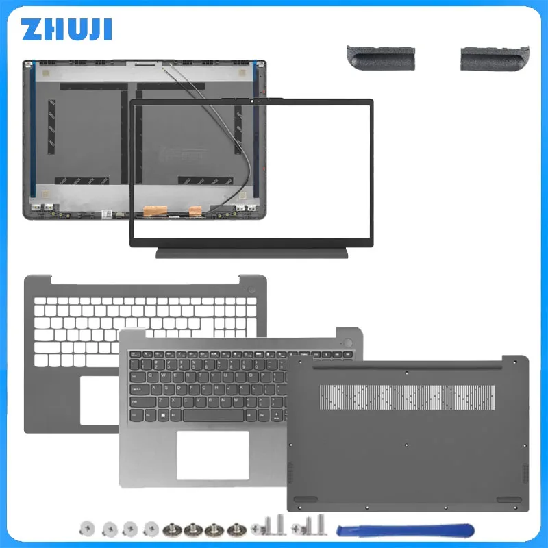 

Для Ideapad 3 15ABA7 3-15IAU7 2022, новая задняя крышка ЖК-дисплея, рамка для упора для рук, нижняя часть корпуса, корпус для ноутбука, замена серого цвета