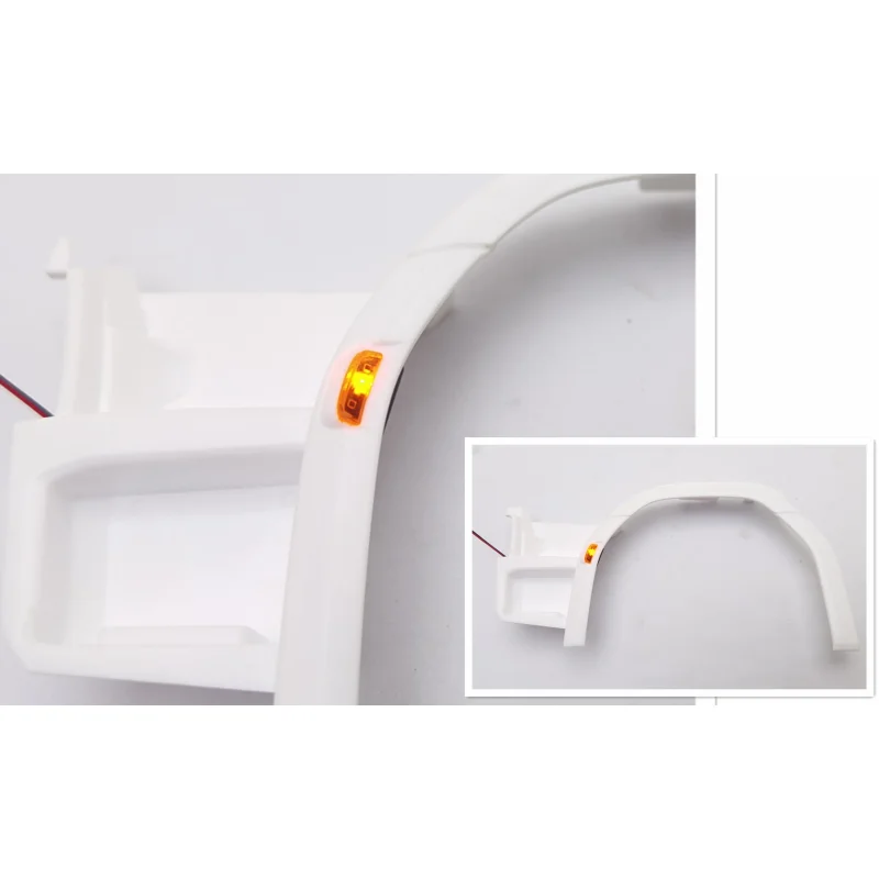 1 Paar Vorderrad-Augenbrauenlichter für Tamiya 1/14 RC Truck Scania 770s 56368 Upgrade-Zubehör