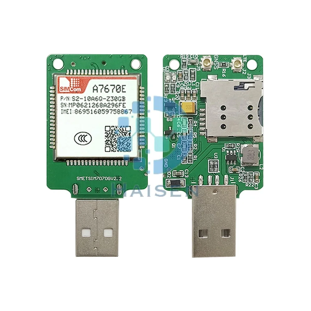 HAISEN SIMCOM A7670E USB Dongle A7670E-Dongle A7670E Core Board LTE CAT1+2G+GPS A7670